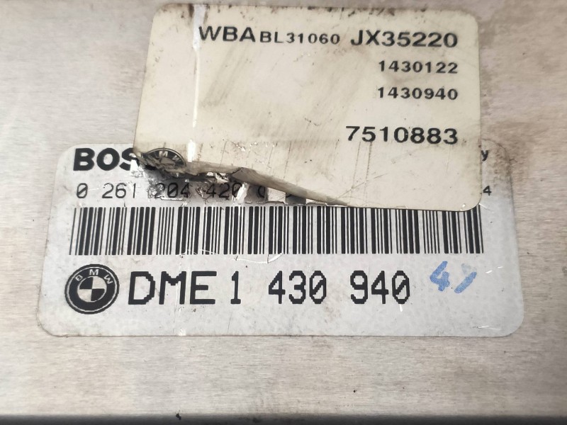 Recambio de centralita motor uce para bmw serie 3 coupe (e46) 318 ci referencia OEM IAM 0261204420 DME1430940 7510883 BOSCH
