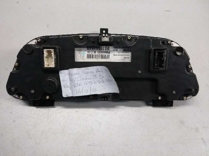 Recambio de cuadro instrumentos para citroen xsara berlina 1.6 referencia OEM IAM P9641903180 C00 216551485 Recambio de cuadro instrumentos para citroen xsara berlina 1.6 referencia OEM IAM P9641903180 C00 216551485