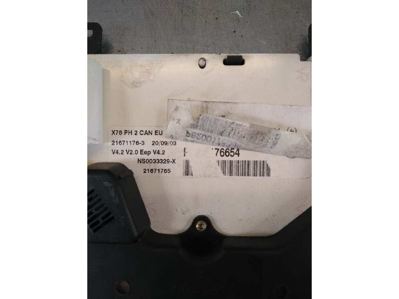 Recambio de cuadro instrumentos para nissan kubistar (x76) 1.5 dci turbodiesel cat referencia OEM IAM P8200176654 216711763 X76
