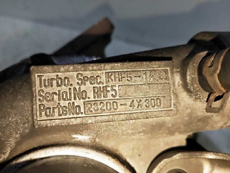 Recambio de turbocompresor para kia carnival ii 2.9 crdi cat referencia OEM IAM 282004X300 KHF51A  Recambio de turbocompresor para kia carnival ii 2.9 crdi cat referencia OEM IAM 282004X300 KHF51A