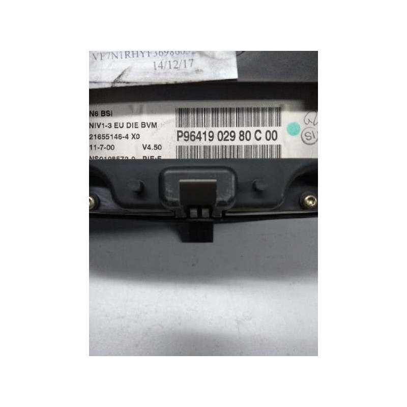 Recambio de cuadro instrumentos para citroen xsara berlina 2.0 hdi sx (66kw) referencia OEM IAM P9641902980 C00 216551464