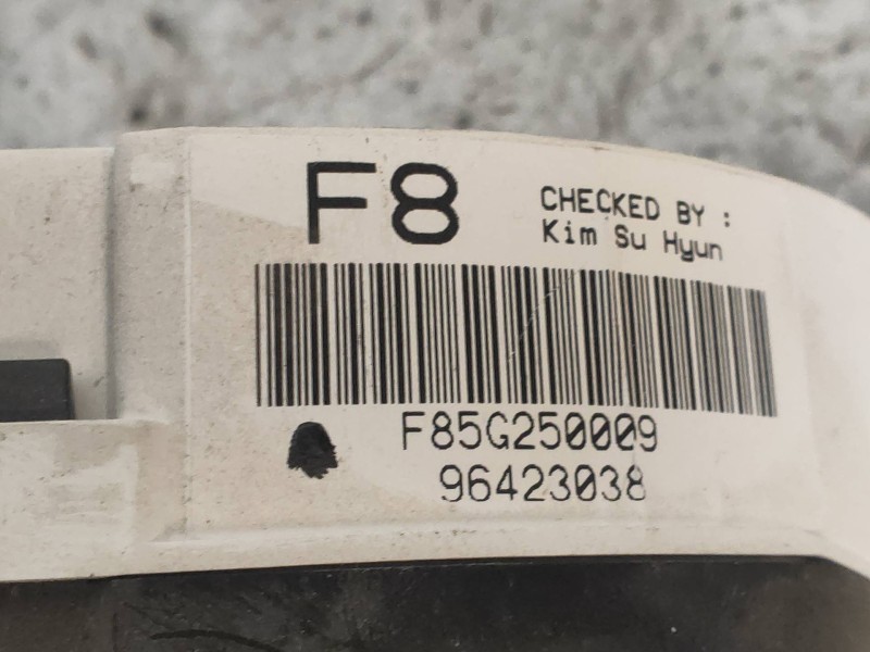 Recambio de cuadro instrumentos para chevrolet evanda cdx referencia OEM IAM 96423038 F85G250009 