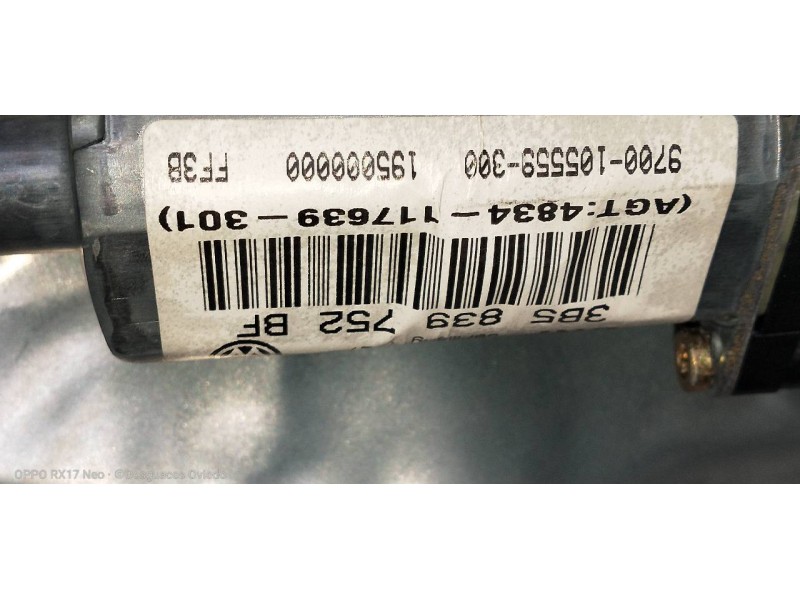 Recambio de elevalunas trasero derecho para volkswagen passat berlina (3b3) comfortline referencia OEM IAM 3B5839752BF  