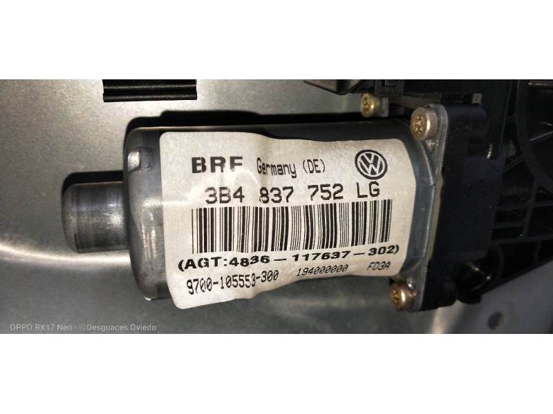 Recambio de elevalunas trasero izquierdo para volvo s70 berlina 2.5 d / tdi referencia OEM IAM   