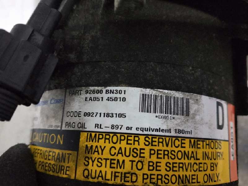 Recambio de compresor aire acondicionado para nissan almera tino (v10m) topic referencia OEM IAM 92600BN301 EA05145010 EA051
