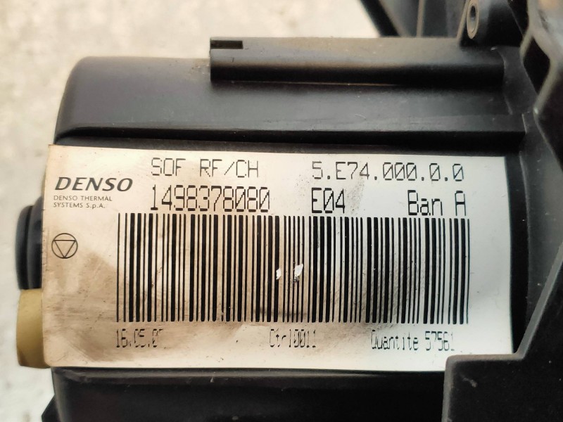 Recambio de motor calefaccion para citroen jumpy hdi 90 29 l2h1 furg. referencia OEM IAM 1498378080 5E7400000 DENSO