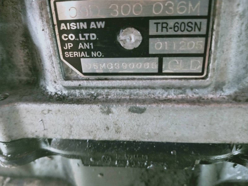 Recambio de caja cambios para volkswagen touareg (7la) tdi v10 referencia OEM IAM GLD 011205 TR60SN 09D300036M 05MG390065