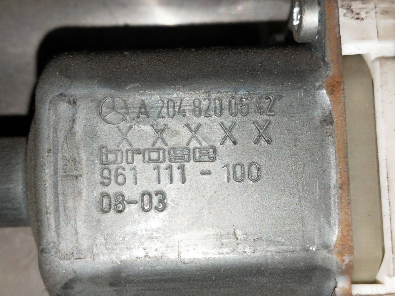 Recambio de elevalunas trasero izquierdo para mercedes clase c (w204) berlina 2.2 cdi cat referencia OEM IAM A2048200642 9611111