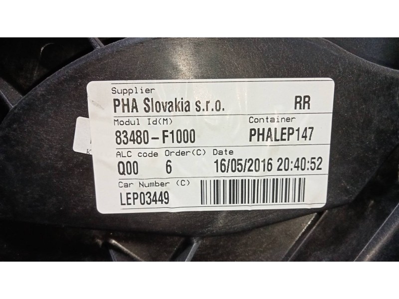 Recambio de elevalunas trasero derecho para kia sportage business 2wd referencia OEM IAM 83480F1000 83460F1000 