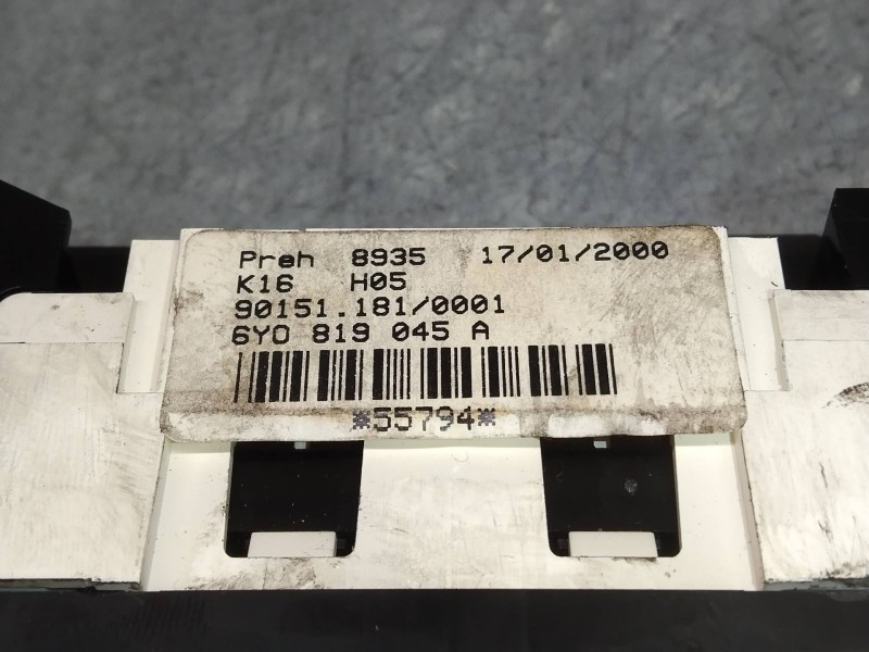 Recambio de mando calefaccion / aire acondicionado para skoda fabia (6y2/6y3) comfort referencia OEM IAM 6Y0819045A  