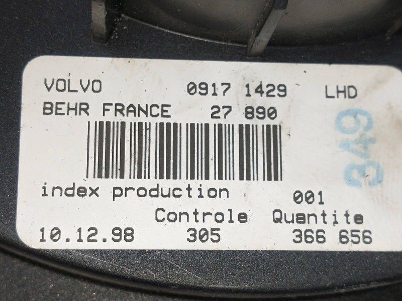 Recambio de motor calefaccion para volvo c70 coupe 2.3 turbo cat referencia OEM IAM 09171429 27890 