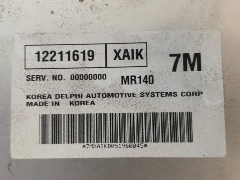 Recambio de centralita motor uce para chevrolet evanda cdx referencia OEM IAM 12211619 MR140 7M 