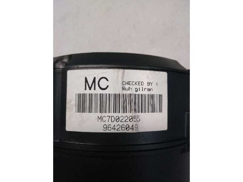Recambio de cuadro instrumentos para chevrolet kalos 1.2 se referencia OEM IAM 96426049 MC7D022055 MC