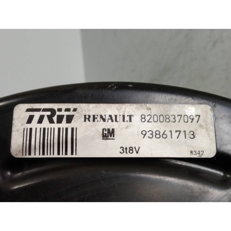 Recambio de servofreno para opel vivaro furgón/combi (07.2006 =>) combi l1h1 2,7t edition referencia OEM IAM 8200837097 93861713