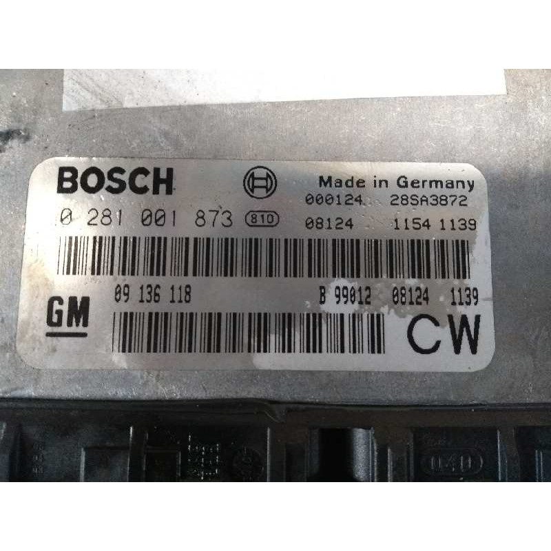 Recambio de centralita motor uce para opel vectra b berlina comfort referencia OEM IAM 0281001873 09136118 CW