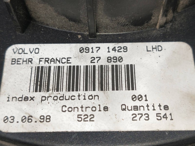 Recambio de motor calefaccion para volvo s70 berlina 2.5 d / tdi referencia OEM IAM 09171429 27890 
