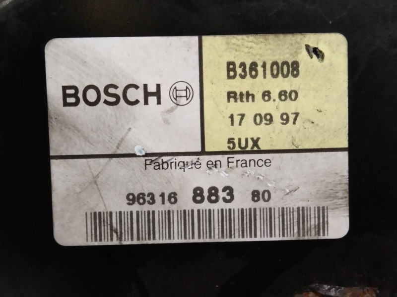 Recambio de servofreno para peugeot 406 berlina (s1/s2) st referencia OEM IAM 9631688380   Recambio de servofreno para peugeot 406 berlina (s1/s2) st referencia OEM IAM 9631688380