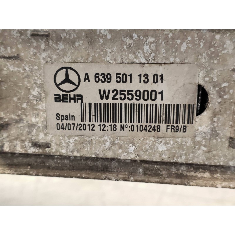 Recambio de intercooler para mercedes vito kasten (639) 113 cdi lang (639.603) referencia OEM IAM W2559001 6395011301 BEHR