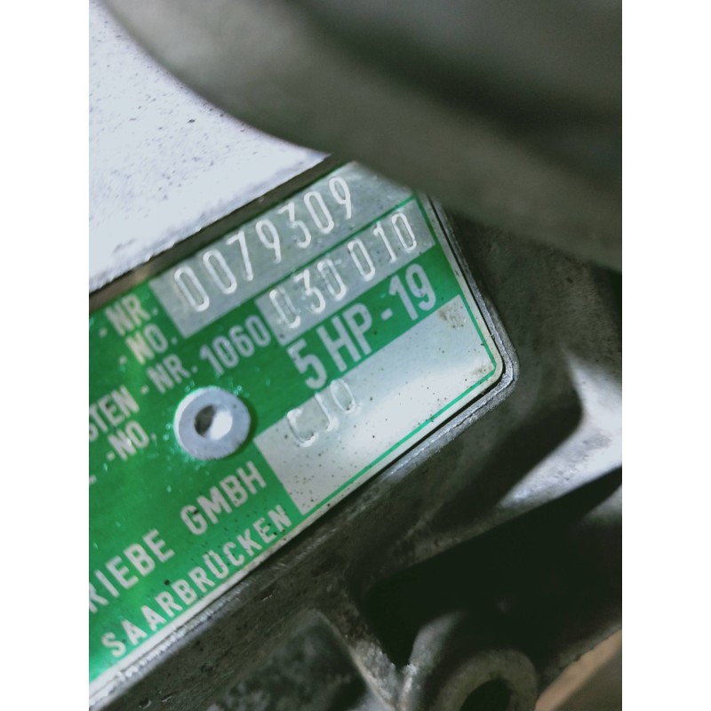 Recambio de caja cambios para audi a4 avant (b5) 1.8 t referencia OEM IAM CJQ 5HP19 030010 0079309