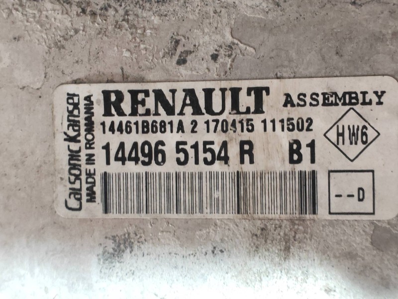 Recambio de intercooler para renault clio iv business referencia OEM IAM 144965154R 14461B681A 