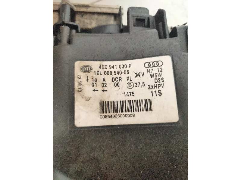 Recambio de faro derecho para audi a8 (4e2) 3.7 quattro referencia OEM IAM 4E0941030P 00854056 
