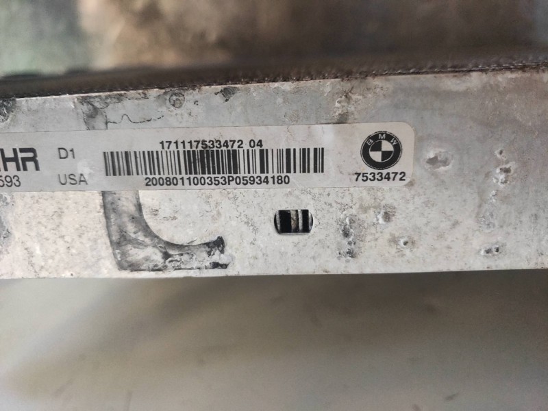 Recambio de radiador agua para bmw x5 (e70) 3.0d referencia OEM IAM 7533472  