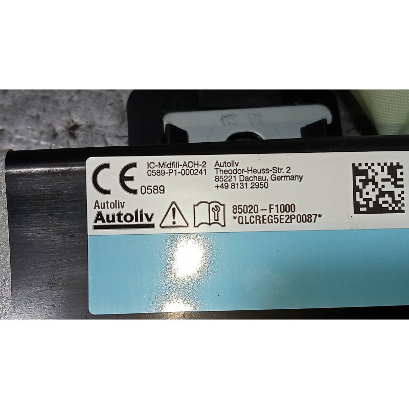 Recambio de airbag cortina delantero derecho para kia sportage business 2wd referencia OEM IAM 85020F1000  