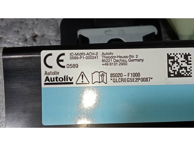 Recambio de airbag cortina delantero derecho para kia sportage business 2wd referencia OEM IAM 85020F1000  