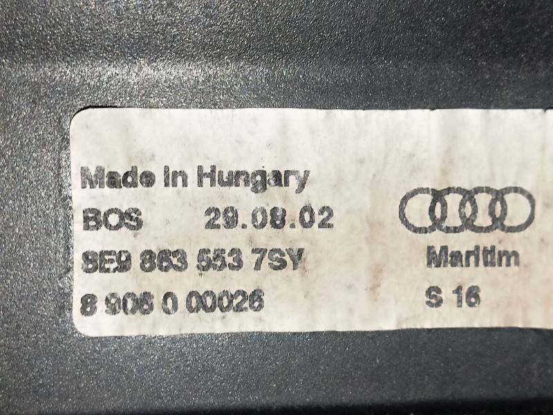 Recambio de bandeja trasera para audi a4 avant (8e) 2.5 v6 24v tdi referencia OEM IAM 8E98635537SV  