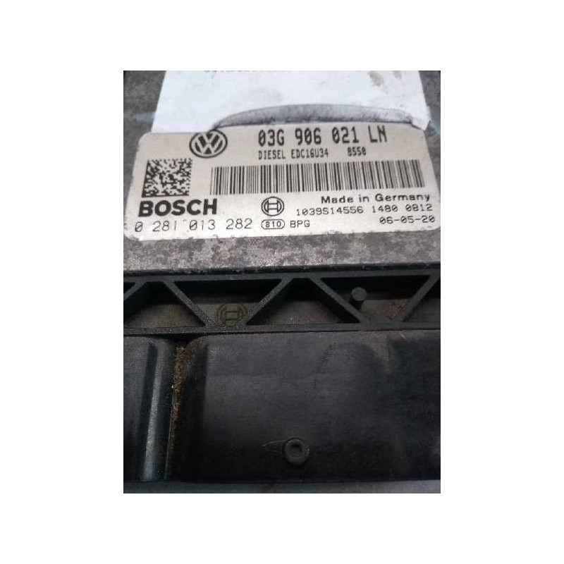 Recambio de centralita motor uce para seat altea (5p1) 1.9 tdi referencia OEM IAM 0281013282 03G906021LN EDC16U34