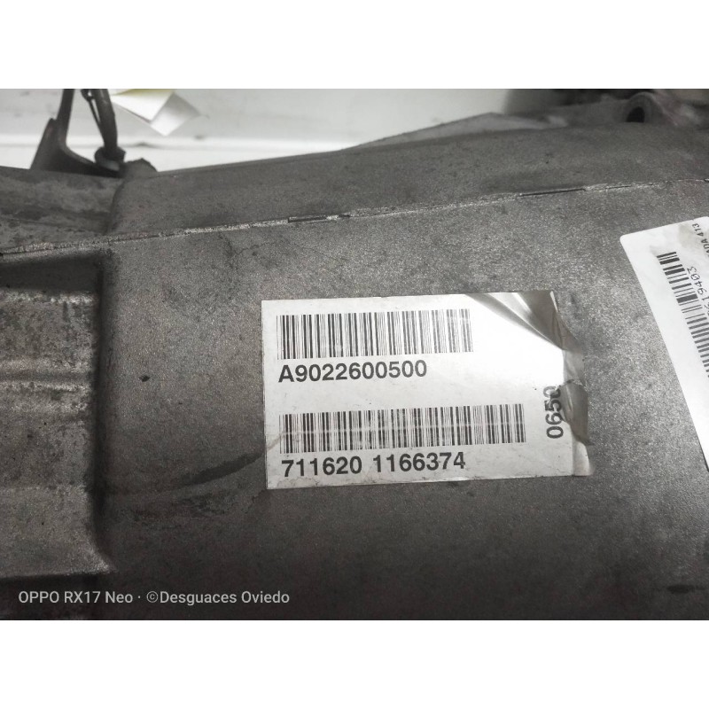 Recambio de caja cambios para mercedes sprinter 02.00  caja cerrada 413 cdi (904.662) referencia OEM IAM A9022600500 711620 1166
