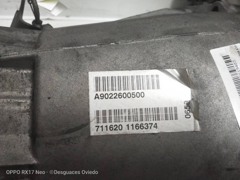 Recambio de caja cambios para mercedes sprinter 02.00  caja cerrada 413 cdi (904.662) referencia OEM IAM A9022600500 711620 1166