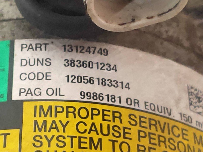 Recambio de compresor aire acondicionado para opel astra gtc 1.4 16v referencia OEM IAM 13124749  