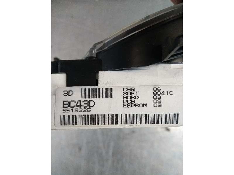 Recambio de cuadro instrumentos para nissan micra (k12e) 1.2 cat referencia OEM IAM BC43D 5513225 3D