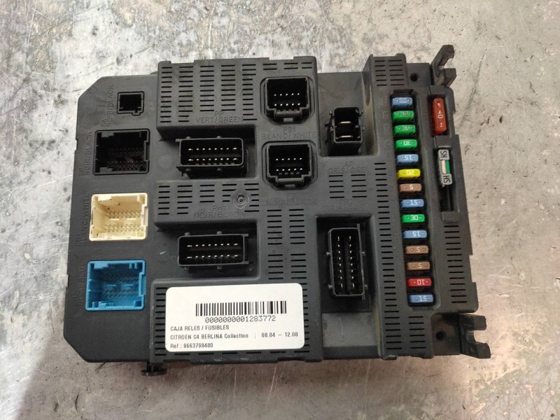 Recambio de caja reles / fusibles para citroen c4 berlina collection referencia OEM IAM 9663798480 BSI2004P0800 S01C5P340P