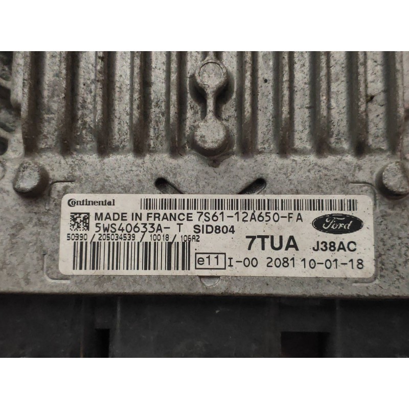 Recambio de centralita motor uce para ford fusion (cbk) 1.4 tdci cat referencia OEM IAM 5WS40633AT 7S6112A650FA 7T4A SID804