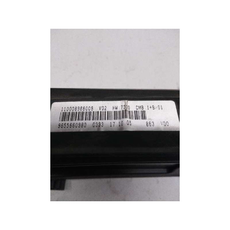Recambio de cuadro instrumentos para citroen xsara picasso 1.6 hdi 110 sx top referencia OEM IAM 9655660980 110008966009 
