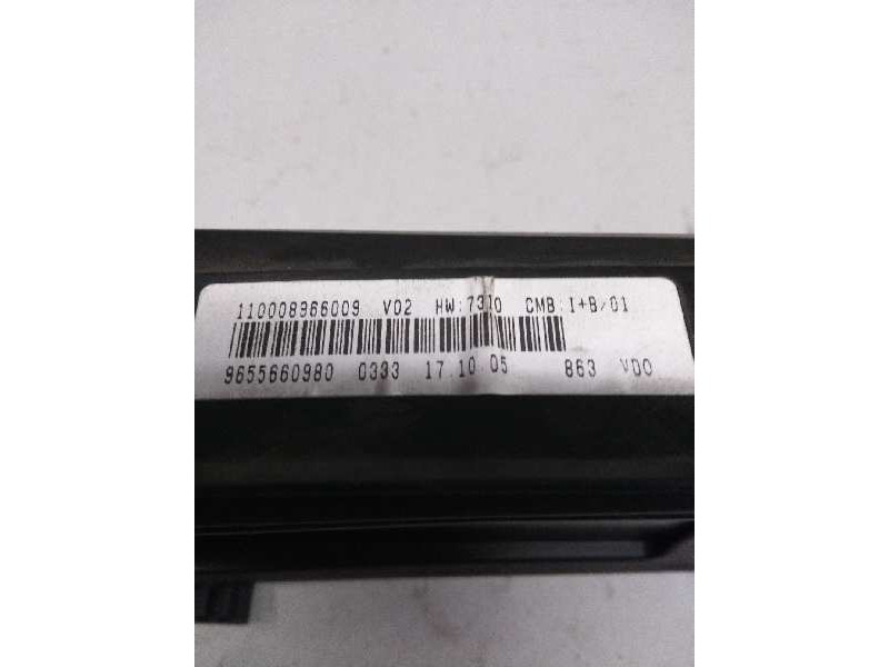 Recambio de cuadro instrumentos para citroen xsara picasso 1.6 hdi 110 sx top referencia OEM IAM 9655660980 110008966009 