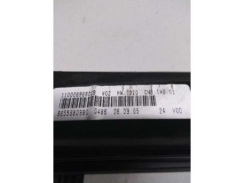 Recambio de cuadro instrumentos para citroen xsara picasso 1.6 hdi 110 sx top referencia OEM IAM 9655660980 110008966009 
