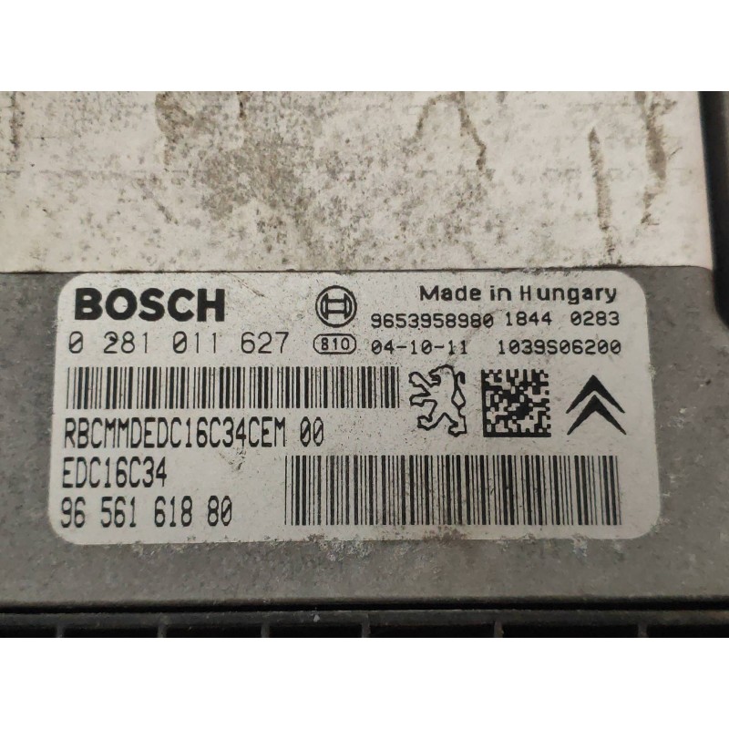 Recambio de centralita motor uce para peugeot 307 break / sw (s1) sw clim plus referencia OEM IAM 0281011627 9656161880 EDC16C34