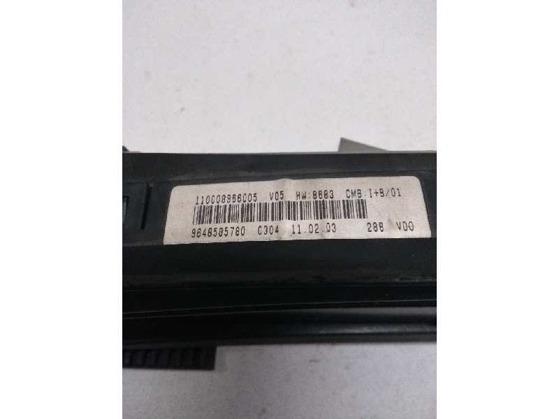 Recambio de cuadro instrumentos para citroen xsara picasso 2.0 hdi sx referencia OEM IAM 9648585780 110008966005 
