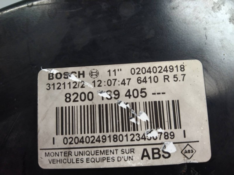 Recambio de servofreno para renault master ii phase 2 caja cerrada l1h1 caja cerrada 3.3 to referencia OEM IAM 0204024918  