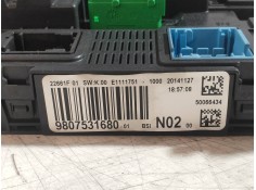 Recambio de caja reles / fusibles para citroen c-elysée seduction referencia OEM IAM 9807531680 BSIN0200  2