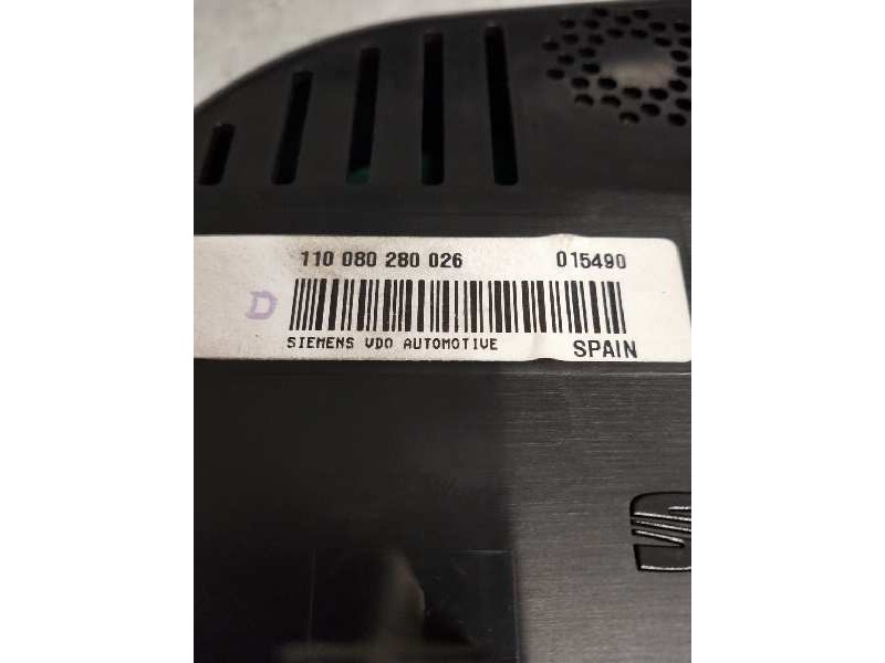 Recambio de cuadro instrumentos para seat leon (1p1) reference referencia OEM IAM 110080280026 1P0920823F 