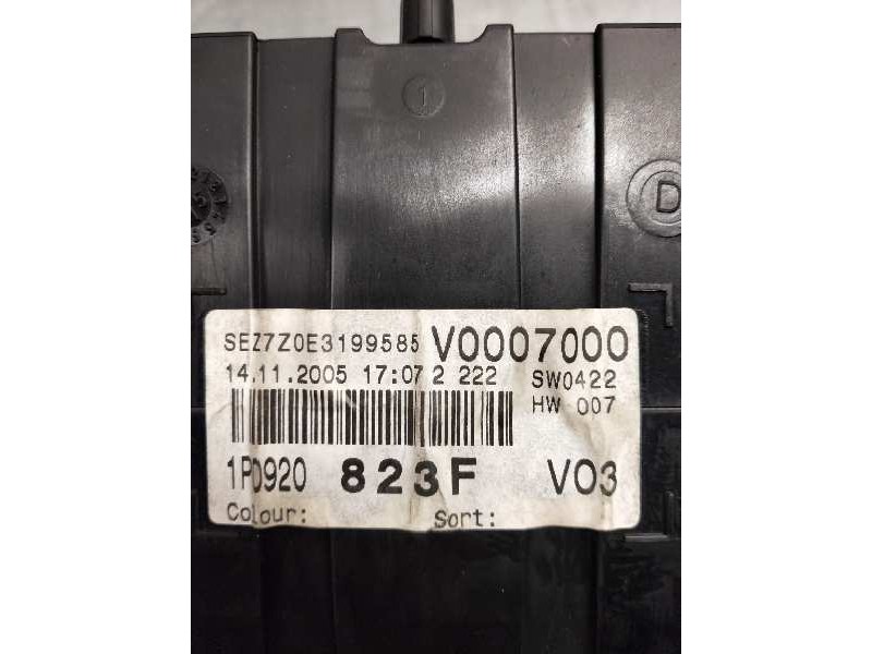 Recambio de cuadro instrumentos para seat leon (1p1) reference referencia OEM IAM 110080280026 1P0920823F 