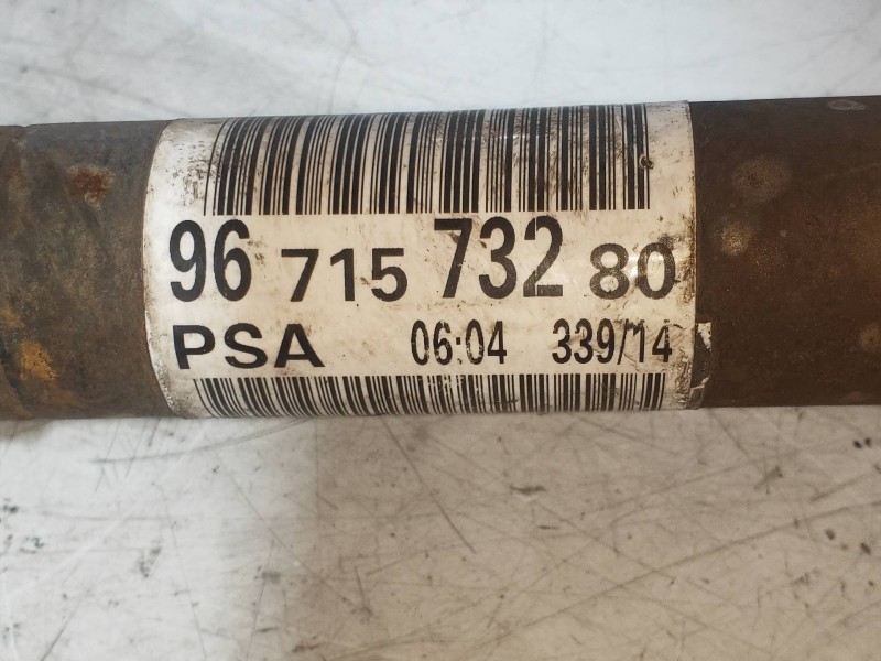 Recambio de transmision delantera derecha para citroen c-elysée seduction referencia OEM IAM 9671573280  