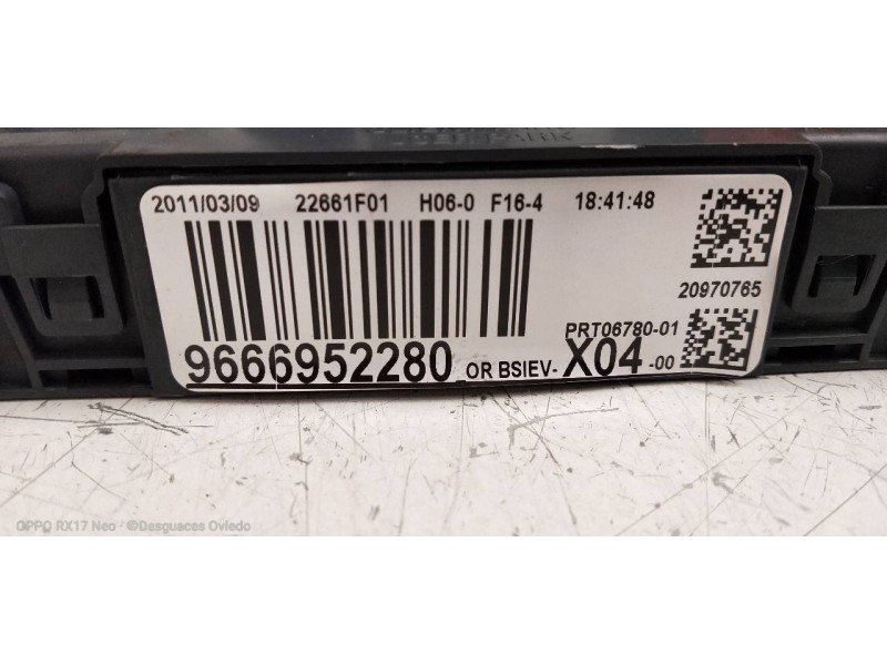 Recambio de caja reles / fusibles para citroen c3 selection referencia OEM IAM 9666952280 BSIEVX0400 
