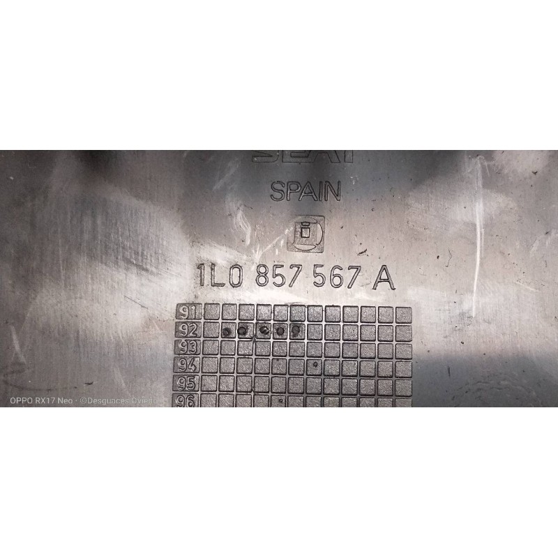 Recambio de mando elevalunas delantero izquierdo para seat toledo (1l) 1.9 turbodiesel cat (aaz) referencia OEM IAM 1L0857567A  