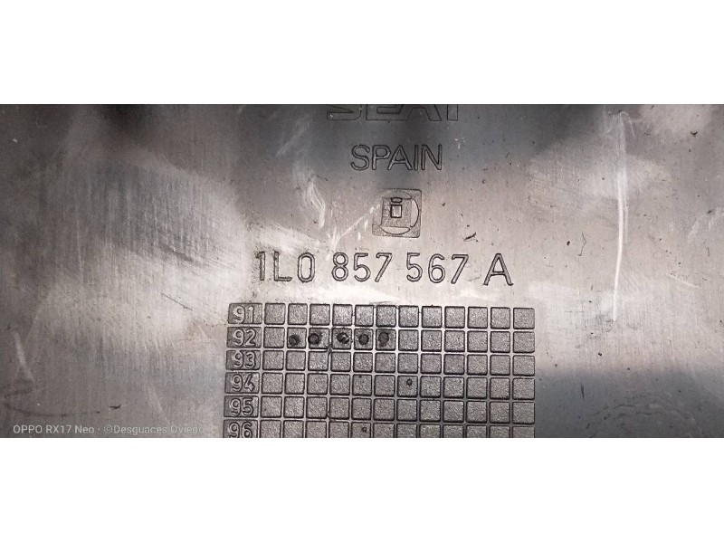 Recambio de mando elevalunas delantero izquierdo para seat toledo (1l) 1.9 turbodiesel cat (aaz) referencia OEM IAM 1L0857567A  