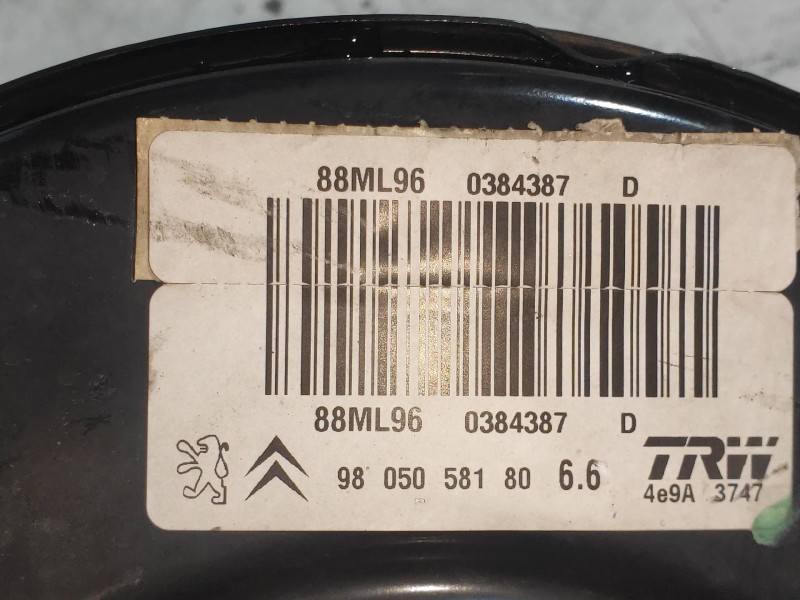 Recambio de servofreno para citroen c-elysée seduction referencia OEM IAM 9805058180  